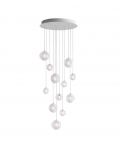 Dark & Bright Star chandelier with 12 lamps