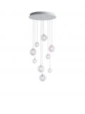 Dark & Bright Star chandelier with 9 lamps