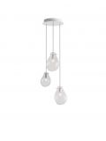 Soap chandelier with 3 lamps multicolour