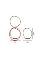 Foscarini Gregg Media Tisch und Gregg Media Alta Ersatzglas / Foscarini Gregg Media Table and Gregg Media Alta replacement Glass