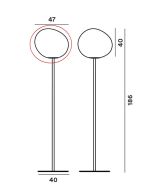 Foscarini Gregg Terra Grande Ersatzglas / Foscarini Gregg Terra Grande Replacement Glass