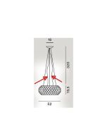 Foscarini Caboche Pendelleuchte Ersatz Stromkabel zur LED Version / Foscarini Caboche Pendant Lamp Replacement Power Cabel for LED Version 