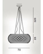 Foscarini Caboche Plus Sospensione Grande LED spare part