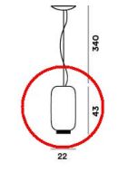 Foscarini Chouchin Reverse 2 Halogen Pendelleuchte Ersatzglas / Foscarini Chouchin Reverse 2 Halogen Pendant Lamp Replacement Glass