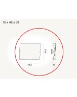 Foscarini Folio Grande Ersatzglas / Foscarini Folio Grande Replacement glass 