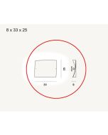 FoscariniFolio Piccola Parete Ersatzglas  / Foscarini Folio Piccola Parete replacement glass 