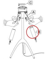 Foscarini Lumiere 05 Grande Ersatz-Pyrex Schutzglas / Foscarini Lumiere 05 Grande Replacement Pyrex protective glass