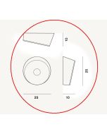 Foscarini Lumiere XXS Soffitto Parete Ersatzglas / Foscarini Lumiere XXS Soffitto Parete Replacement Glass