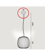 Foscarini Spokes Ersatz-Baldachin / Foscarini Spokes Replacement Canopy