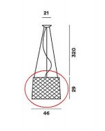 Foscarini Twiggy Grid Outdoor Ersatz-Diffusor / Foscarini Twiggy Grid Outdoor Replacement Diffuser