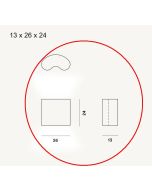 Foscarini Double Wandleuchte-Ersatzglas  / Foscarini Double Wall Lamp Replacement Glass