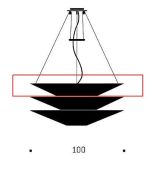 Ingo Maurer Floatation 2 oberer Ersatzschirm / Ingo Maurer Floatation 2 upper replacement shade