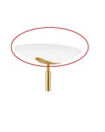 Knapstein Replacement glass oval for floor lamp Alma + Alma L