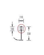 Knapstein Replacement glass for Gisa table lamp