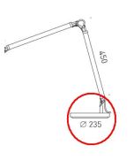 Serien Lighting Job Replacement table base