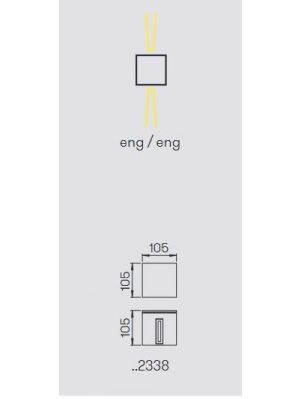 Albert Wall Spotlight 2338 light emission