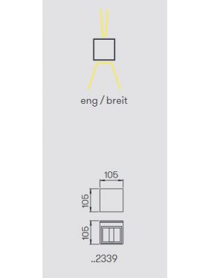 Albert Wall Spotlight 2339 light emission