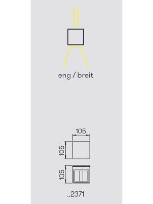 Albert Wall Spotlight 2371 light emission