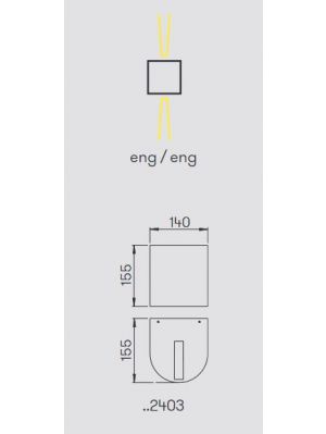 Albert Wall Spotlight 2403 light emission
