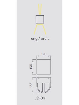 Albert Wall Spotlight 2404 light emission
