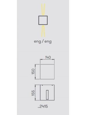 Albert Wall Spotlight 2415 light emission