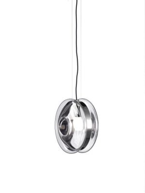 Bomma Orbital Pendant clear, version silver