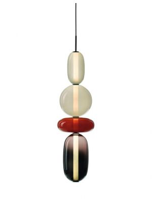 Bomma Pebbles Pendant Large Configuration 3-4-5 red