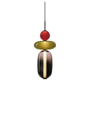 Bomma Pebbles Pendant Small Configuration 1-2 version 2 red-green