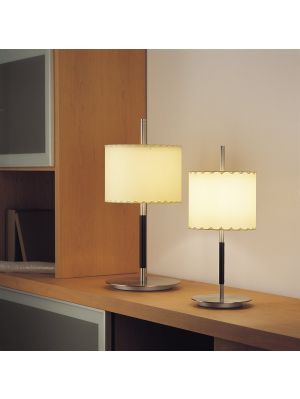 Bover Danona Mini shade natural white, nickel with leather (at the right)