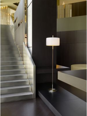 Bover Danona P shade white, nickel with leather