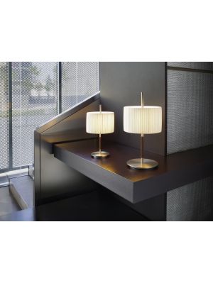 Bover Danona T shade cream, nickel with leather (at the right)