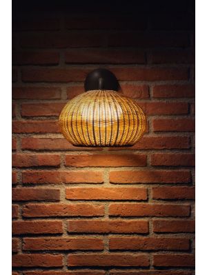 Bover Garota A/01 Outdoor wall bracket brown - shade brown