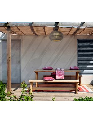 Bover Garota PF/02 Outdoor ceiling bracket brown - shade brown