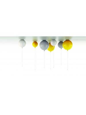 Brokis Memory Ceiling triplex opal, yellow and grey, surface glossy
