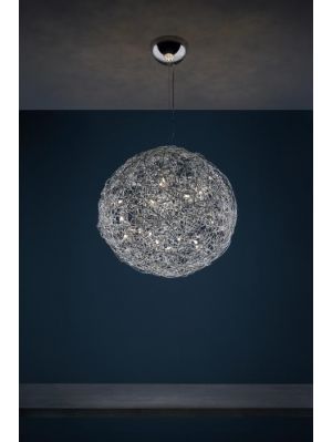 Catellani and Smith Fil de Fer Pendant LED 100 natural aluminum