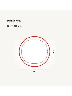 Foscarini Gem Deckenleuchte Ersatzglas / Foscarini Gem Ceiling Lamp Replacement Glass