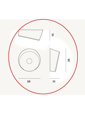 Foscarini Lumiere XXS Soffitto Parete Ersatzglas / Foscarini Lumiere XXS Soffitto Parete Replacement Glass