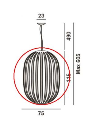 Foscarini Plass Grande spare part