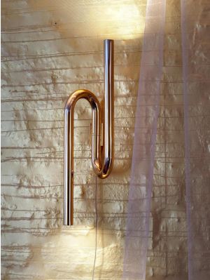 Foscarini Tobia Parete gold with plug lead