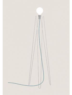 Grupa Model 2 white, cable colour dark blue