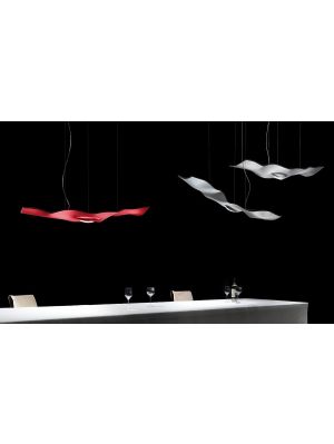 Ingo Maurer Luce Volante red and white