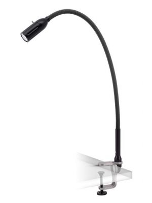 Less'n'more Zeus Clamp Light Z-KL black, flex arm textile anthracite