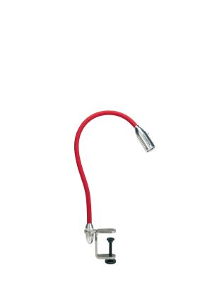 Less'n'more Zeus Clamp Light flexible arm red