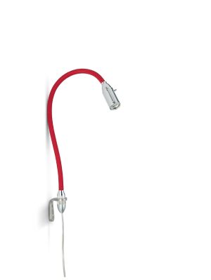 Less'n'more Zeus Wall Light flexible arm red