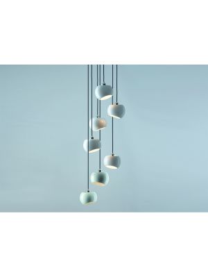 Licht im Raum White Moons 7 Chandelier