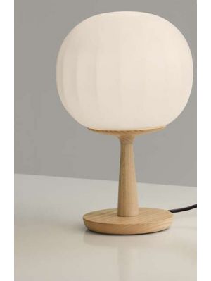 Luceplan Lita Table D92=18 base ash wood