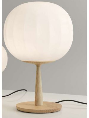 Luceplan Lita Table D92=30 base ash wood