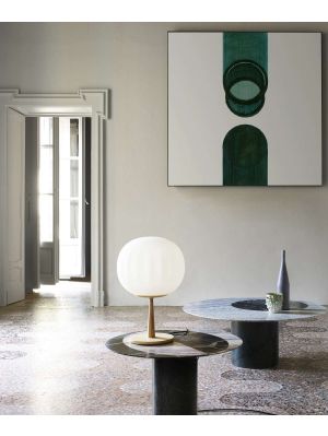 Luceplan Lita Table D92=30 base ash wood