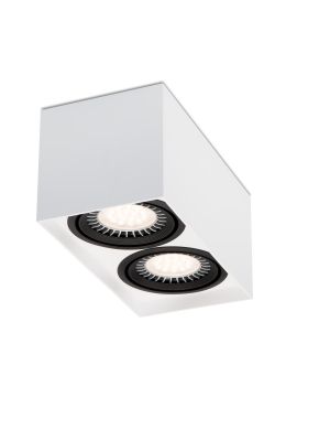 Mawa 111er square 2-lamps LED, switchable white