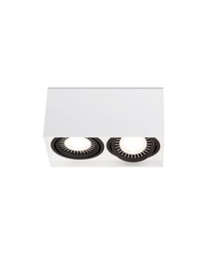 Mawa 111er square 2-lamps LED, switchable white